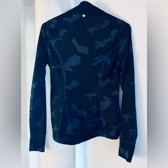 Camouflage Blue and Black Performance Full Zip Jacket - Picture 4 of 6